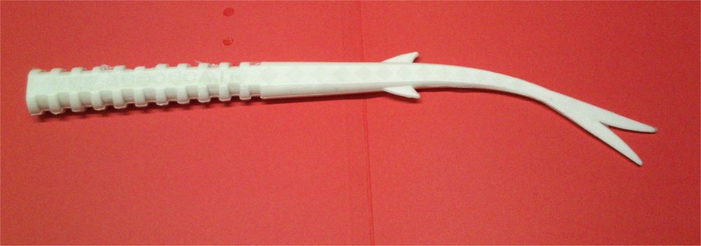 Coda in gomma siliconica modello Aguglia bianca