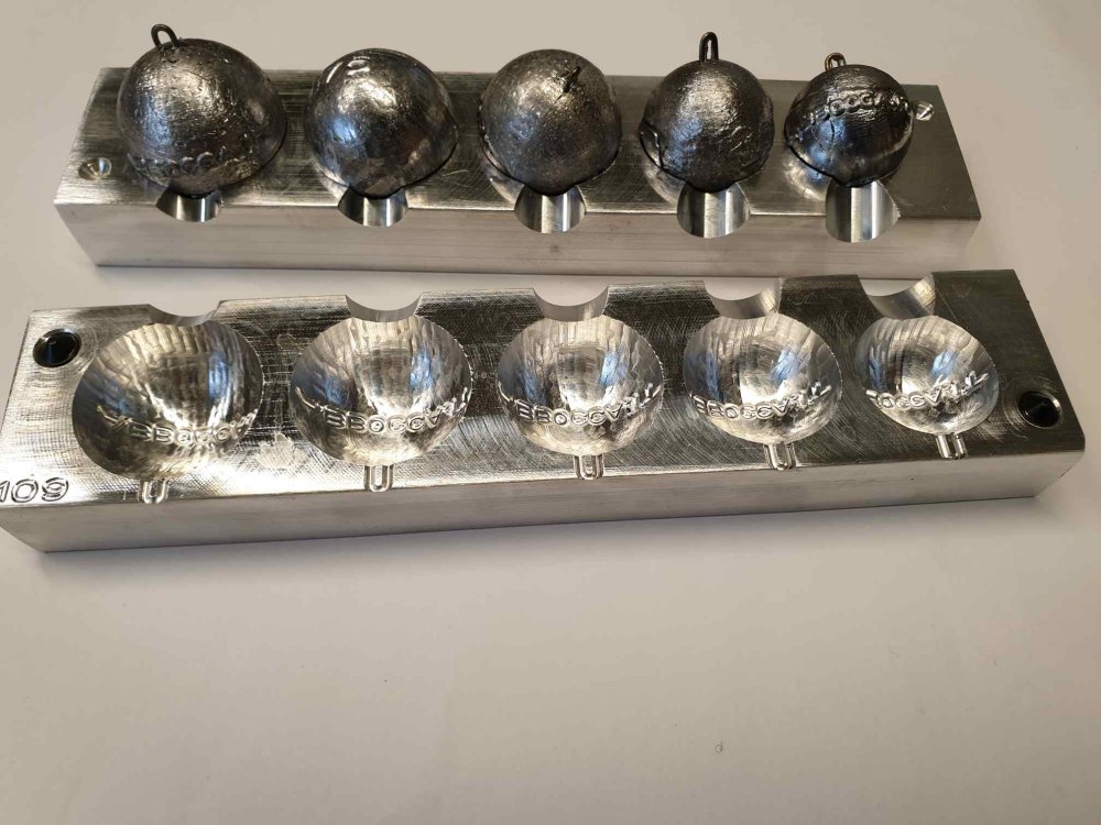 109-Stampo sfere - mold balls 100-125-150-175-200 grammi